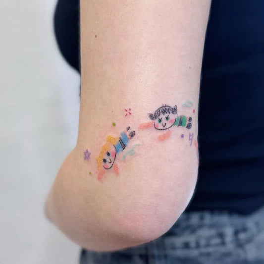 powerpuff girls kids crayon drawing tattoo