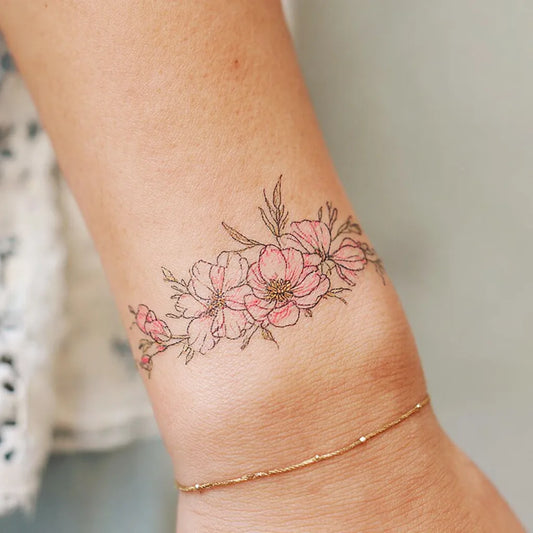 Cute Feminine Wrist Tattoo for Women