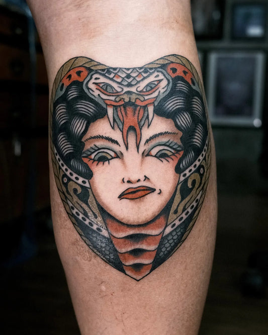 traditional medusa tattoo