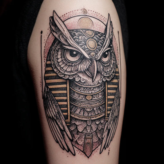 Egyptian Owl Tattoo