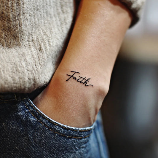 Faith Wrist Tattoo for Women