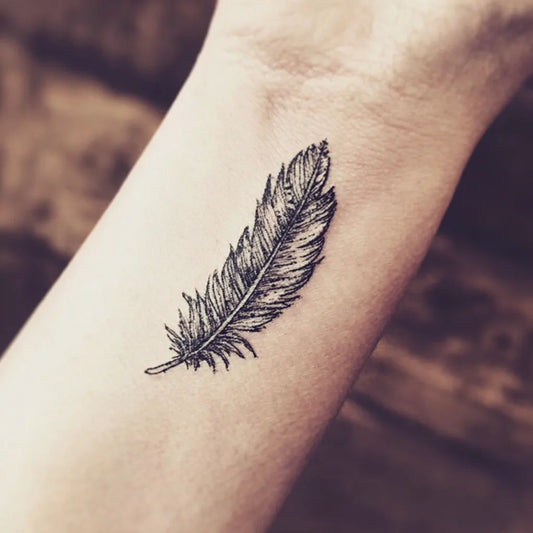 Feather Tattoo for Women On Wrist