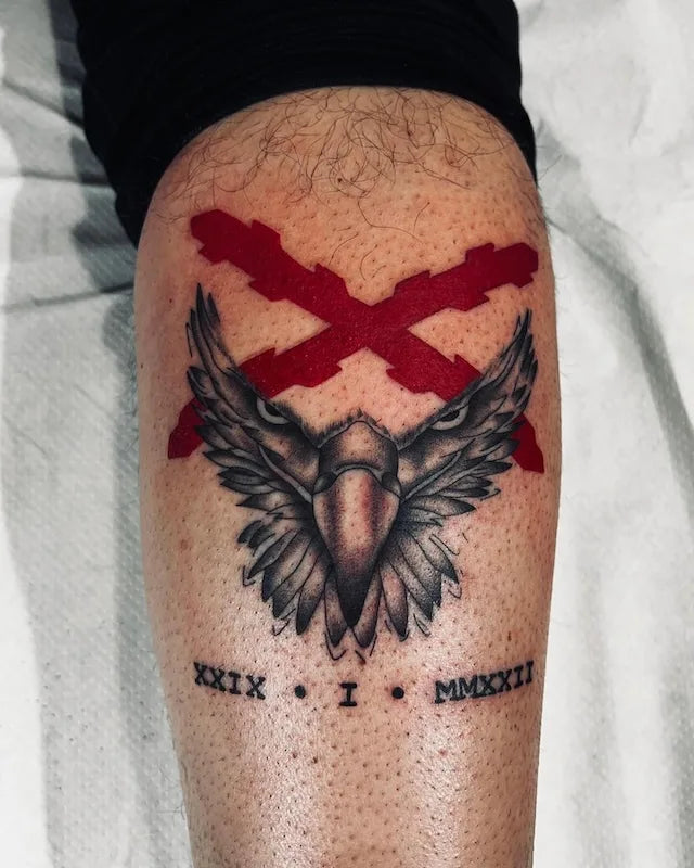 red x eagle tattoo