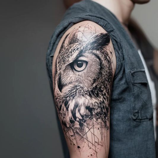 Owl Half Sleeve Tattoo