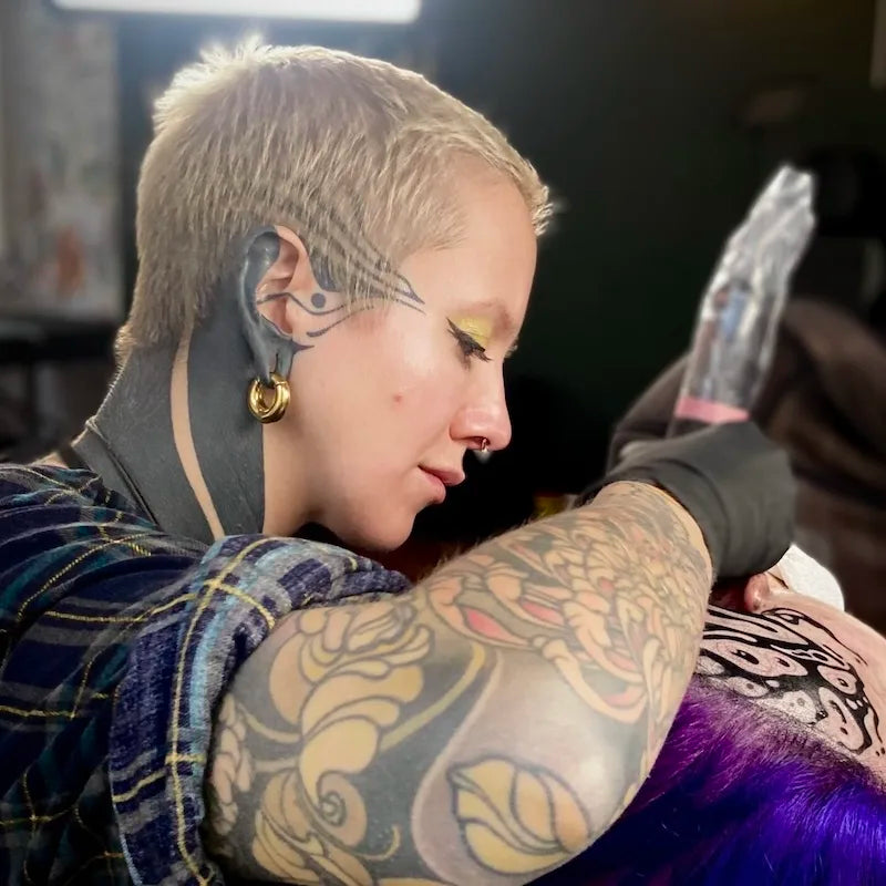 Barcelona tattoo artist Kati Berinkey