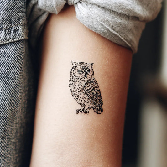 Small Owl Tattoo