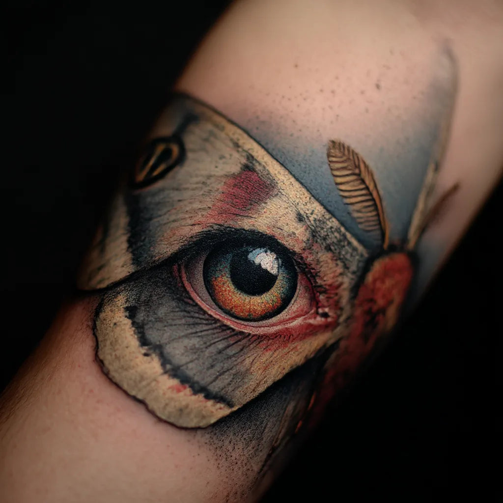 polyphemus moth eye tattoo idea design