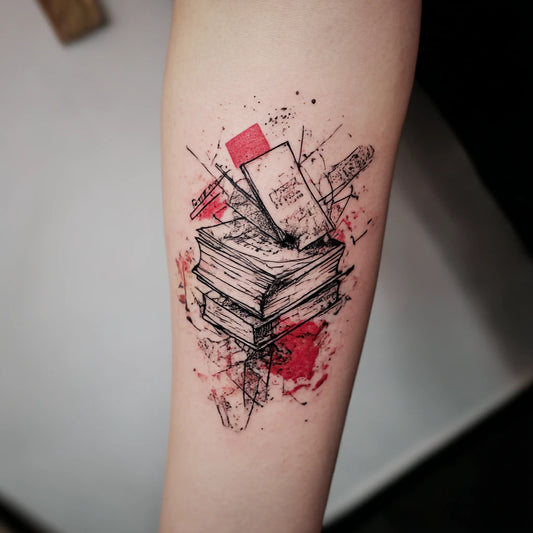 Trash Polka Book Tattoo