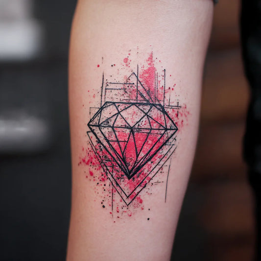 Trash Polka Diamond Tattoo