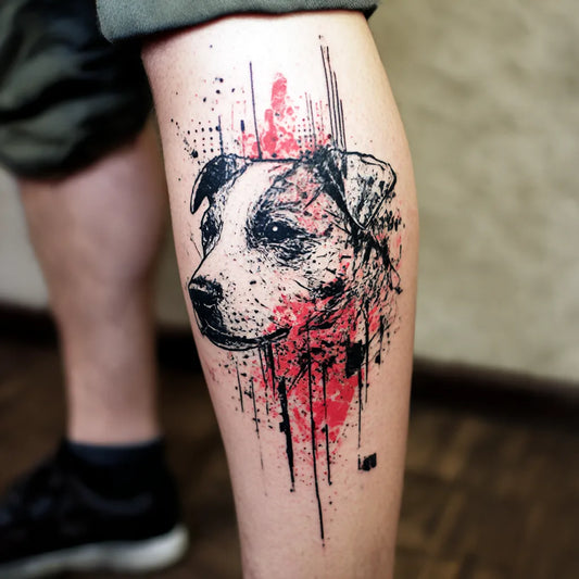 Trash Polka Dog Tattoo