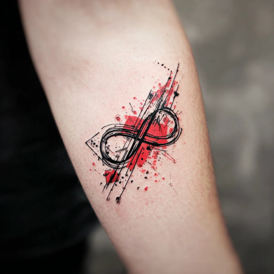 Trash Polka Infinity Tattoo