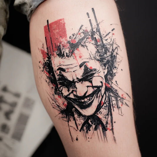 Trash Polka Joker Tattoo