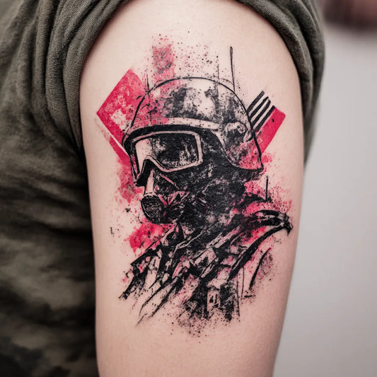 Trash Polka Military Tattoo