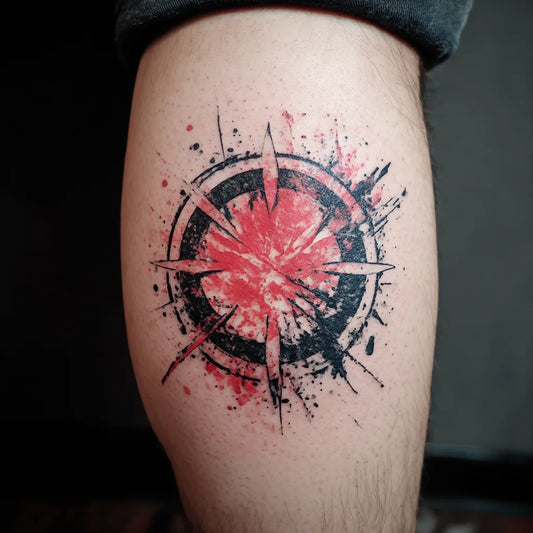 Trash Polka Sun Tattoo