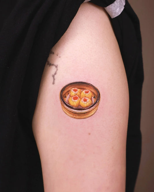 Shaomai hong kong dim sum food tattoo