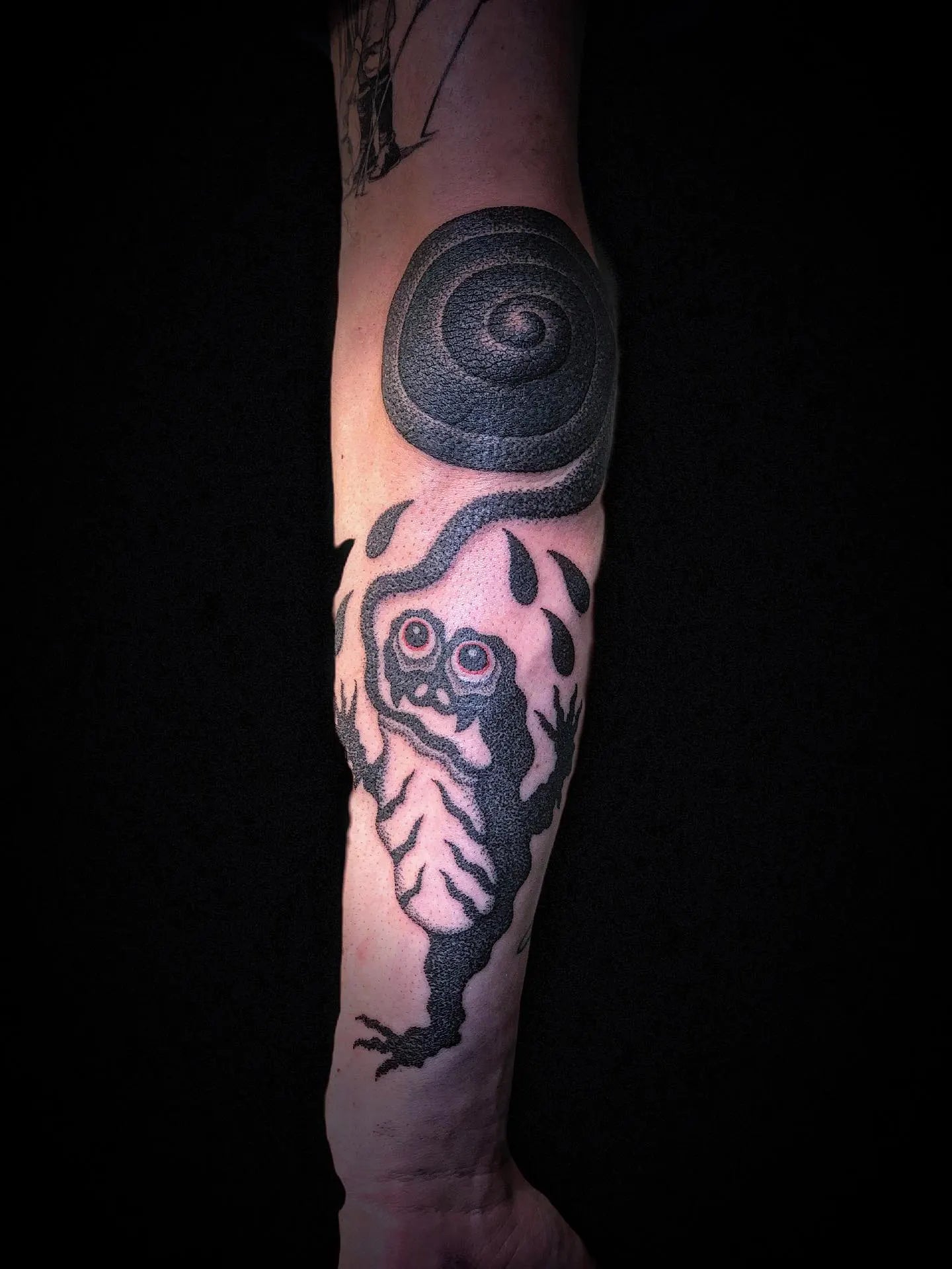 japanese dotwork frog tattoo
